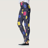 Leggings Vaporwave Synthwave Memphis Style Rétro (Gauche)