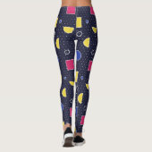 Leggings Vaporwave Synthwave Memphis Style Rétro (Dos)
