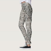 Leggings variation zen noire et blanche (Gauche)