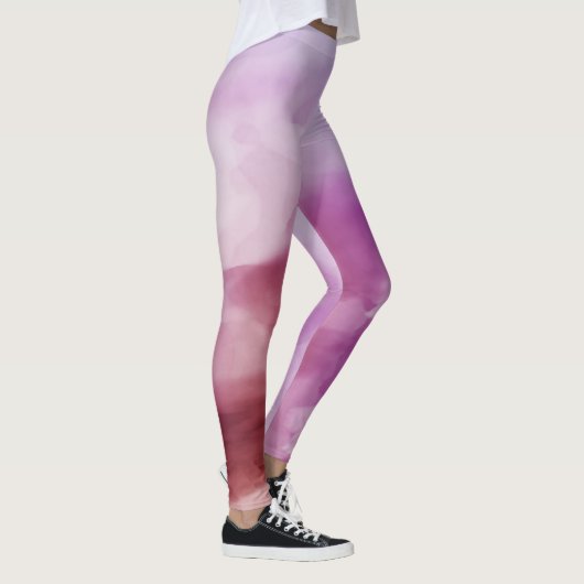Leggings Variations de pourpre dans l'aquarelle (Droite)