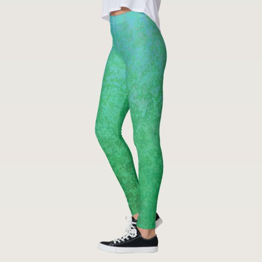 Leggings Variations vertes cool avec dégradé (Gauche)