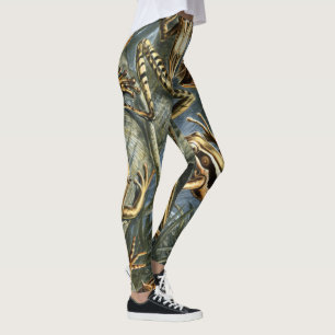 Leggings Variété d'Ernst Haeckel de grenouilles exotiques :