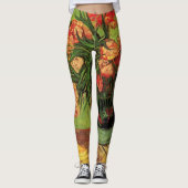 Leggings Vase avec Oleanders et livres par Vincent van Gogh (Devant)