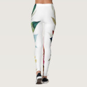 Leggings vecteur d'art floral rose pastel (Dos)