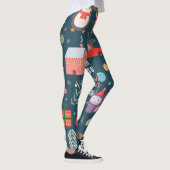 Leggings vectoriel set-mignon éléments de noël père Noël pi (Droite)