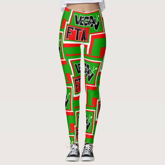 Leggings Vegan Pour Les Animaux (FTA) (Devant)