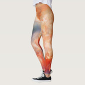 Leggings Veines de marbre liquide ardent (Gauche)