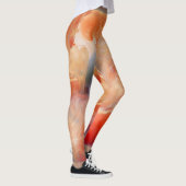 Leggings Veines de marbre liquide ardent (Droite)