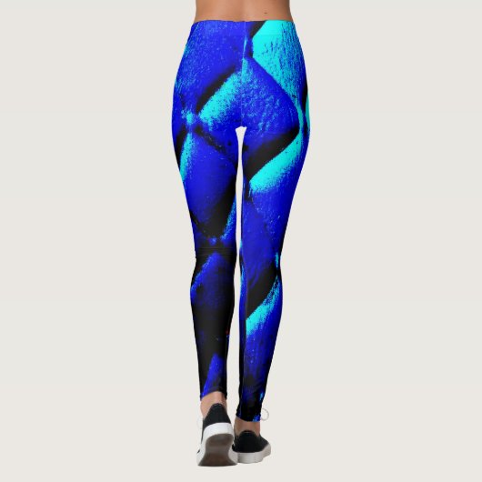 Leggings Velours de bleu de Drak (Dos)