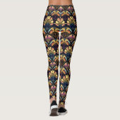 Leggings Ventilateur Art Déco Coloré (Dos)
