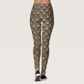 Leggings Ventilateur Art Décor Gatsby Style Motif (Dos)
