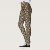Leggings Ventilateur Art Décor Gatsby Style Motif (Gauche)