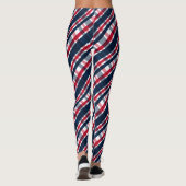 Leggings Ventilateur de sports Washington bleu blanc rouge  (Dos)