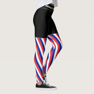 Leggings Ventilateur de voyage et de sport du drapeau franç