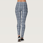 Leggings Ventilateur sportif Dallas Silver Navy Blue Plaid  (Dos)
