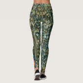 Leggings VERDURE, ANIMAUX FORESTIERS Pheasant, Fox, Vert Fl (Dos)
