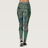 Leggings VERDURE, Hares d'ANIMAUX FORESTIERS, Renard, Flora (Dos)
