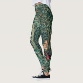 Leggings VERDURE, Hares d'ANIMAUX FORESTIERS, Renard, Flora (Gauche)