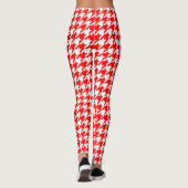 Leggings Vérification de la position de base rouge et blanc (Dos)