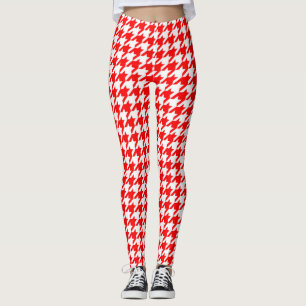 Leggings Vérification de la position de base rouge et blanc