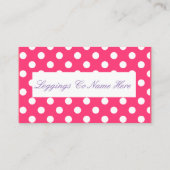 Leggings Verkoop, Roze en Paars Visitekaartje (Achterkant)