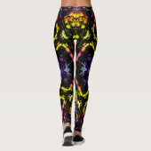 Leggings Verre floral Coupe de kaléidoscope (Dos)