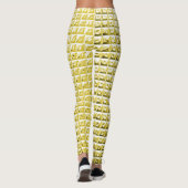 Leggings Verre noir doré : surface luxueuse. (Dos)