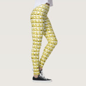 Leggings Verre noir doré : surface luxueuse. (Droite)