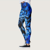 Leggings Verre noir et bleu Abstrait (Gauche)