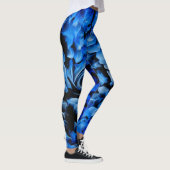 Leggings Verre noir et bleu Abstrait (Droite)