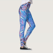 Leggings verre souillé en bleu et rouge (Droite)