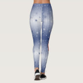 Leggings Verres de vin éclaboussant le vin rouge sur le (Dos)