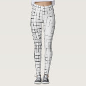Leggings Verrouillé sur la grille de la collection de codes (Devant)