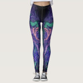 Leggings Verser Abstrait de la sonde noocturne (Devant)