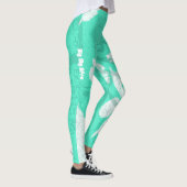 Leggings Vert, blanc et graffiti afro (Droite)