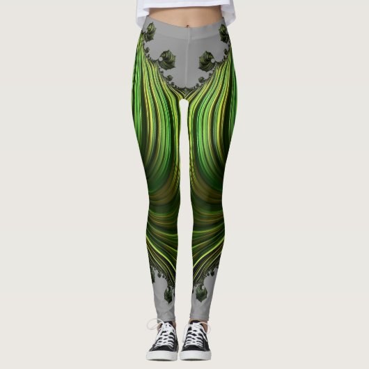 Leggings ~ vert blanc ~ Original (Devant)