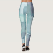 Leggings Vert bleu Abstrait (Dos)