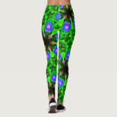 Leggings vert bleu de gloires de matin (Dos)