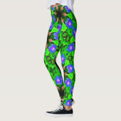 Leggings vert bleu de gloires de matin (Gauche)
