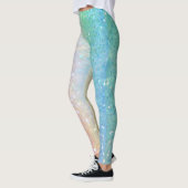 Leggings Vert bleu rose en pastel d'Ombre de paillettes de (Gauche)