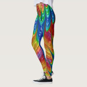 Leggings ~ vert bleu rouge orange ~ Original (Gauche)