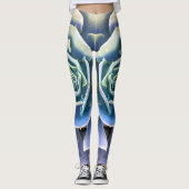 Leggings Vert cactus succulent photo simple moderne design (Devant)