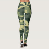 Leggings vert camouflage (Dos)