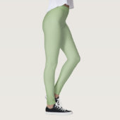 Leggings Vert céladon de jade solide (Droite)