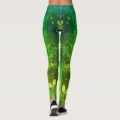 Leggings Vert chaux brillant (Dos)