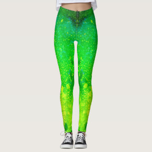 Leggings Vert chaux brillant
