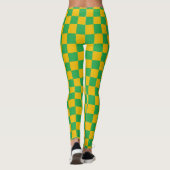 Leggings Vert Checkered et or (Dos)