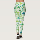 Leggings vert clair de la Saint-Patrick aux Trèfle (Dos)