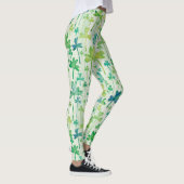 Leggings vert clair de la Saint-Patrick aux Trèfle (Droite)