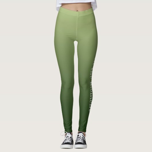 Leggings Vert concombre (Devant)
